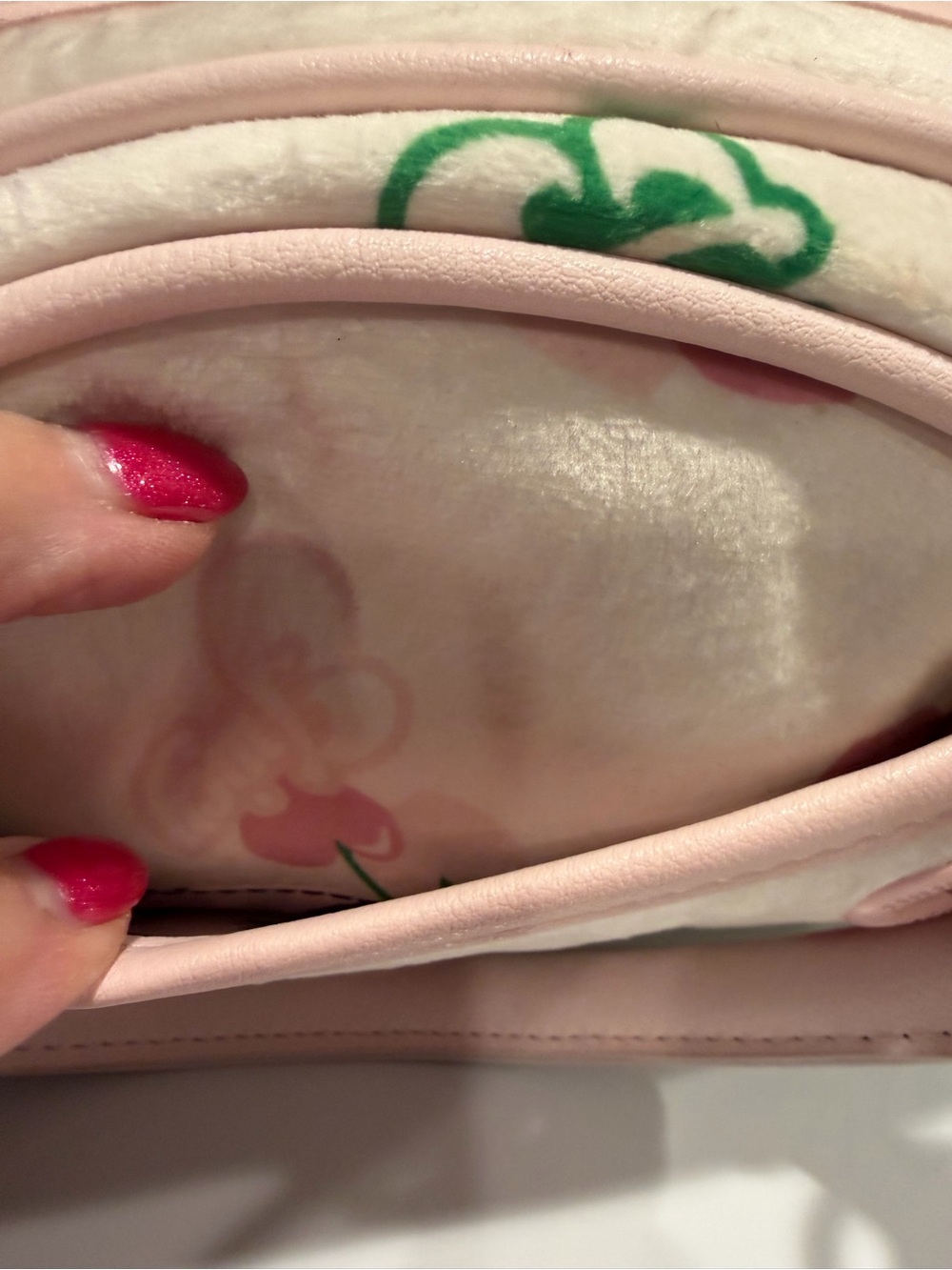 Juicy Couture NWT Pink Cherry-Print Mini Satchel Crossbody & Gold Accents (P240) - Picture 11 of 15